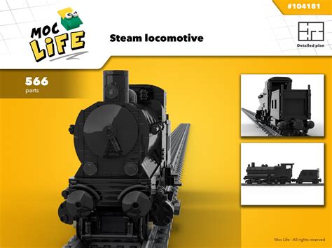 lego® Custom Instructions Steam locomotive