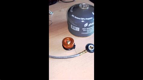 Butane can adapter for gas stove - YouTube