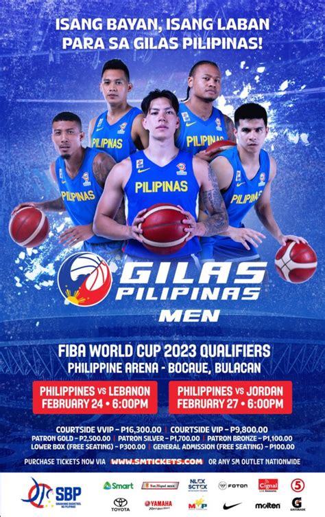 Gilas Pilipinas Schedule for 2023 SEA Games