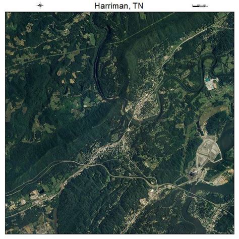 Aerial Photography Map of Harriman, TN Tennessee