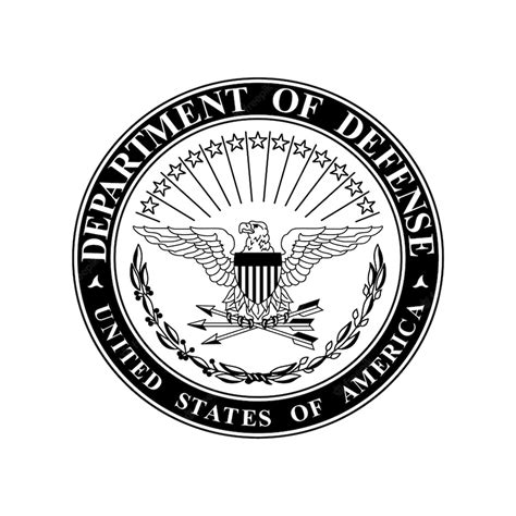 Premium Vector | Vector black of the Department of Defence United States of America DOD