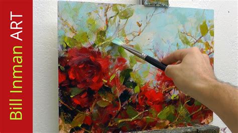 How to Paint Roses - Oil Painting Demo Fast Motion - YouTube