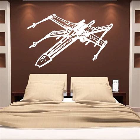 Star Wars X-Wing Wall Decal Vinyl Stickers Xwing Fighter Wall | Dorm ...