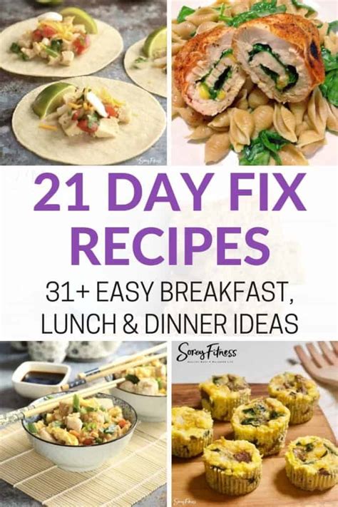 Best 21 Day Fix Recipes: Easy Meal Ideas With Containers