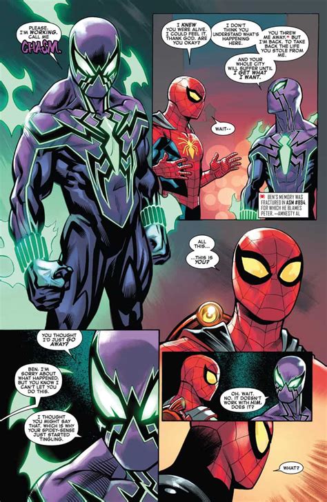 Marvel Comics & Amazing Spider-Man #15 Spoilers & Review: Chasm Weaves A Dark Web, But He’s Not ...