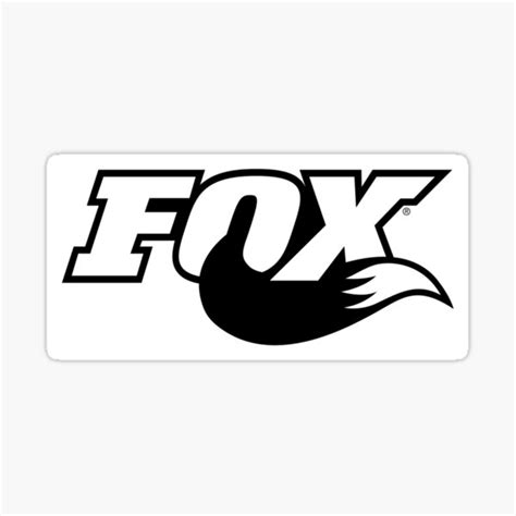 "Fox mtb logo" Sticker for Sale by MTBfan | Redbubble