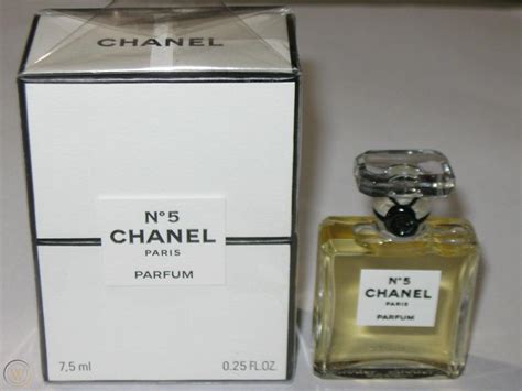 Vintage Perfume Bottle Chanel No 5 Bottle/Boxes 7.5 ML,1/4 OZ Sealed ...