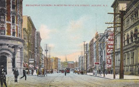 Broadway Looking North From State Street | Albany Postcard Project