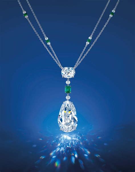 The Eye of Golconda diamond necklace. The Eye of Golconda