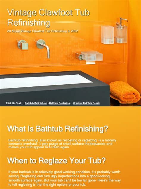 How To Refinishing Clawfoot Tub ? | PDF