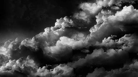 Download Black And White Aesthetic Cloud Desktop Wallpaper | Wallpapers.com