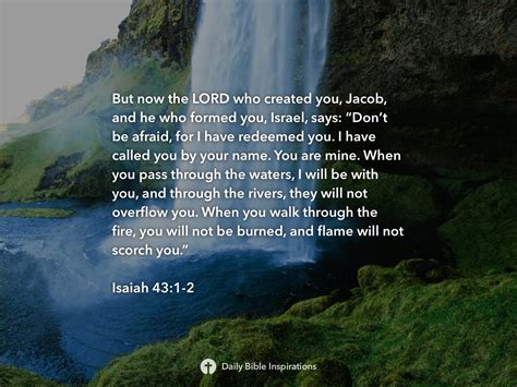 Isaiah 43:1-2 | Daily Bible Inspirations