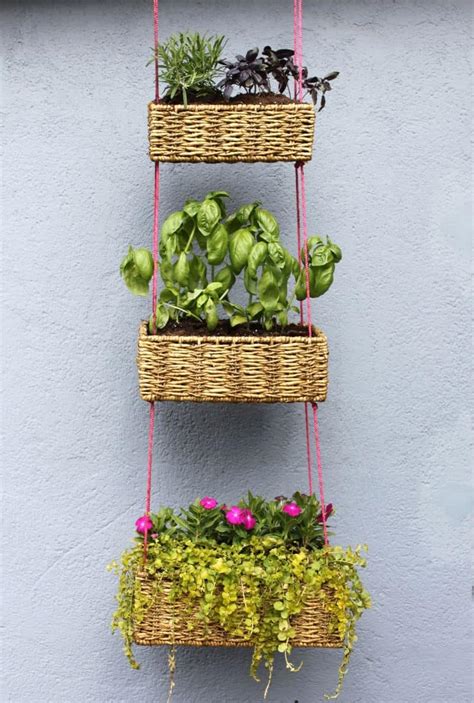 Hanging Basket Garden DIY - A Beautiful Mess