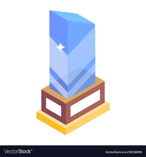 Glass trophy Royalty Free Vector Image - VectorStock