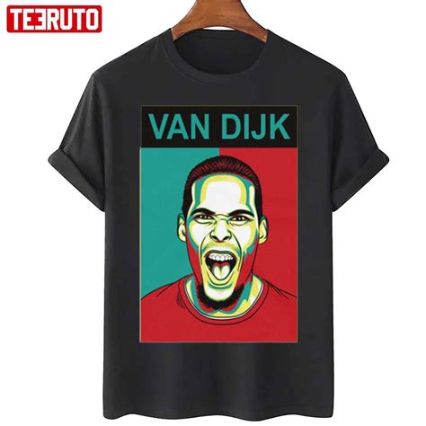 Lfc Virgil Van Dijk Hope Style Vintage Liverpool Fc Colors Soccer Football Fans Cl Unisex T ...