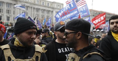 Proud Boys leader Enrique Tarrio ordered to stay away from D.C. after arrest - CBS News