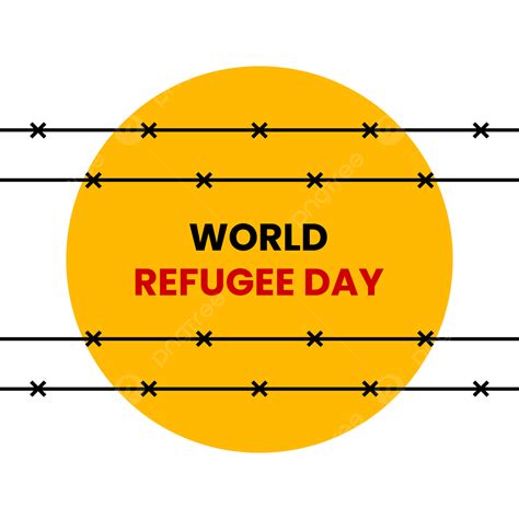 World Refugee Day Vector Design Images, World Refugee Day With Border Line Concept, World ...