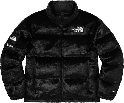 Supreme x The North Face Black Fur 'Nuptse' Down Jacket (FW20) | INC STYLE