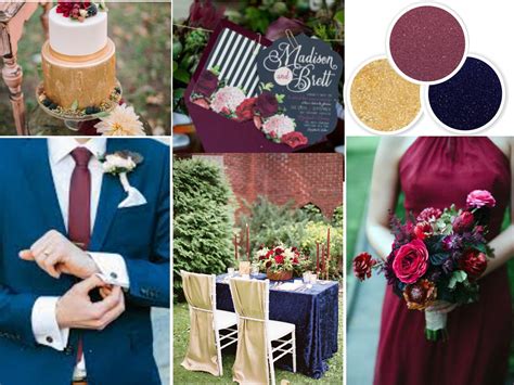 Fall Color Palette for Weddings Lovely Fall Wedding Colors Navy Wine ...