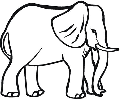 Coloriage Éléphant #6401 (Animaux) – Dessin à colorier – Coloriages à Imprimer Gratuits