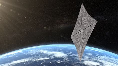 LightSail 2 artist concept with Earth behind | The Planetary Society