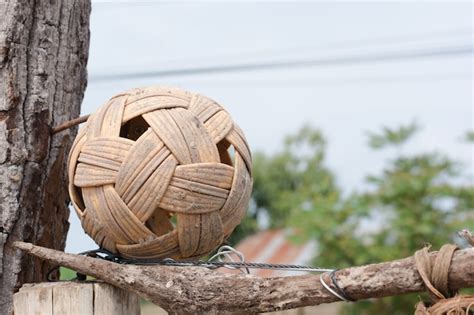 Premium Photo | Old sepak takraw ball