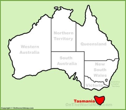 Tasmania State Map | Australia | Detailed Maps of Tasmania Island (TAS)