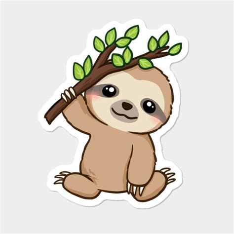 KAWAII Babyfaultier! - Pinterest Fotos | Cute baby sloths, Sloth drawing, Cute animal drawings