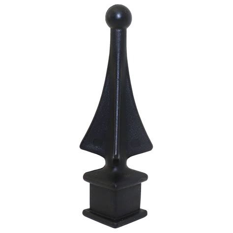 Fence Finials Four-Sided Spire Polypropylene Decorative Fence Toppers - Black | Michaels