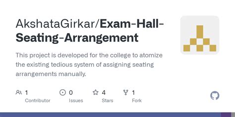 GitHub - AkshataGirkar/Exam-Hall-Seating-Arrangement: This project is developed for the college ...