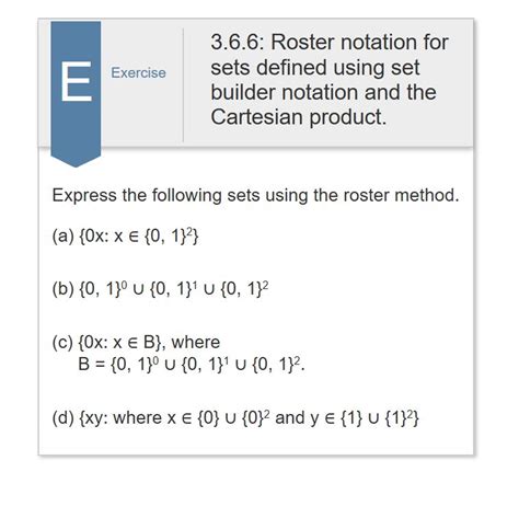 Solved Roster notation for sets defined using set builder | Chegg.com