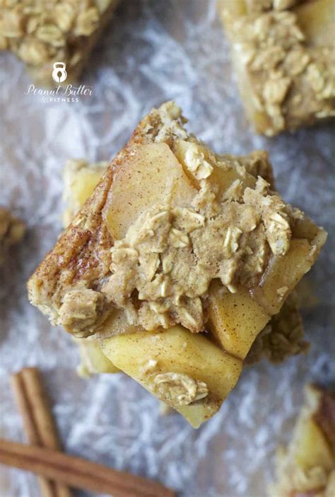 Apple Cinnamon Oatmeal Bars - Peanut Butter and Fitness