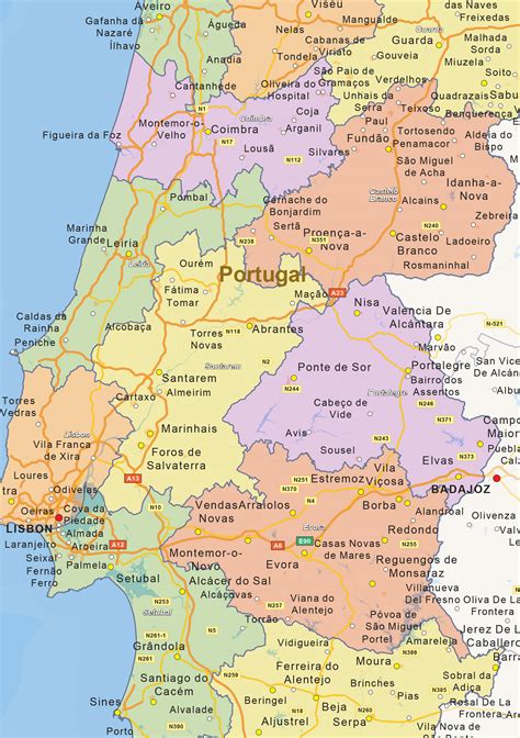 Show Map Of Portugal