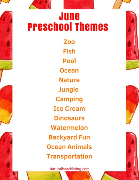 June Preschool Themes with Lesson Plans and Activities - Natural Beach Living | Lesson plans for ...