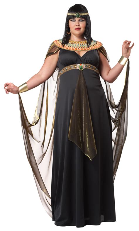 Deluxe Cleopatra Queen of the Nile Plus Size Egyptian Fancy Dress ...