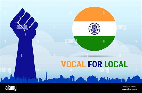 Vocal For Local slogan given by Indian Prime Minister to empowering indian economy. Made in ...