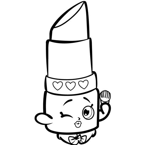 Lipstick Coloring Page