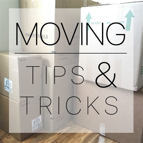 Moving Tips & Tricks