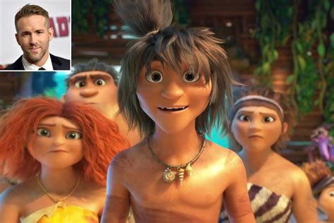 See Ryan Reynolds Voice His Croods: A New Age Character in Behind-the-Scenes Look at Making of ...