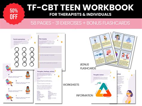 Teen Trauma Focused Cbt Therapy TF CBT Workbook for Teens Adolescent ...