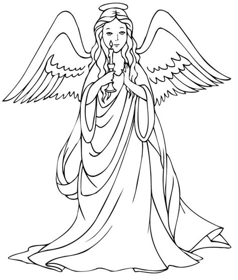 Free Printable Angel Coloring Pages For Kids