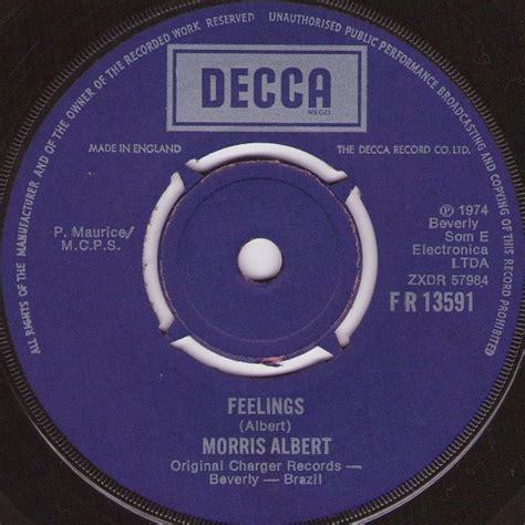 Morris Albert – Feelings (1974, Vinyl) - Discogs