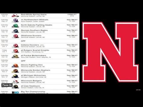 NEBRASKA CORNHUSKERS 2022 COLLEGE FOOTBALL SCHEDULE PREVIEW - YouTube