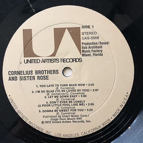 Cornelius Brothers and Sister Rose for sale | elvinyl