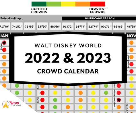 Disney Crowd Calendar 2023 – Get Calendar 2023 Update