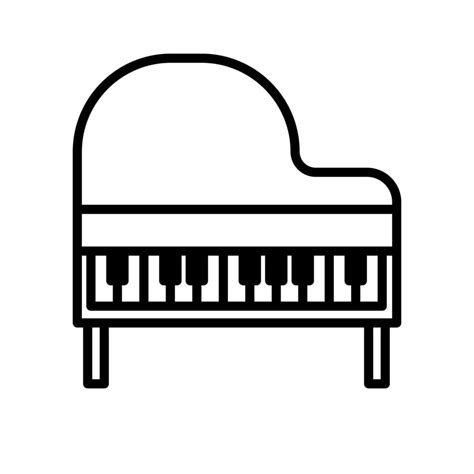 Piano icon vector. piano illustration sign. music symbol. solfeggio ...