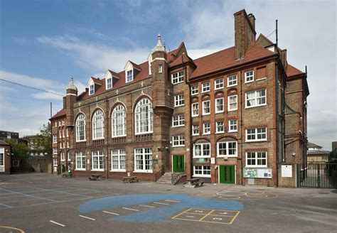 Woodhill Primary School, 1882-3. E. R. Robson, architect to the London School Board, perhaps ...