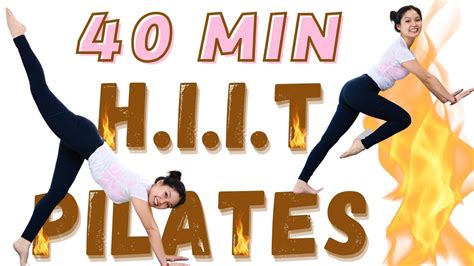 40 MIN HIIT PILATES FOR WEIGHT LOSS | Low Impact Full Body Pilates Home ...