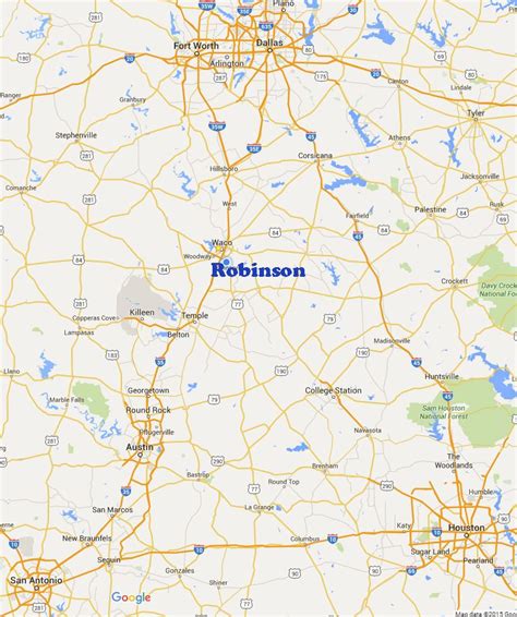 Regional Setting | Robinson, TX - Official Website