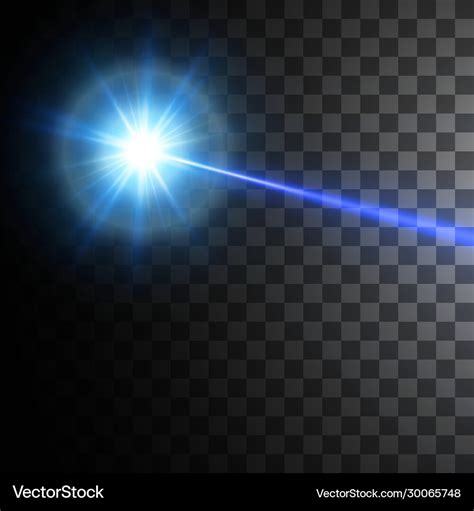 Blue laser beam Royalty Free Vector Image - VectorStock